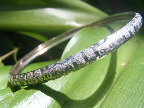 Solid Sterling Silver Bangle Bracelet - image 3
