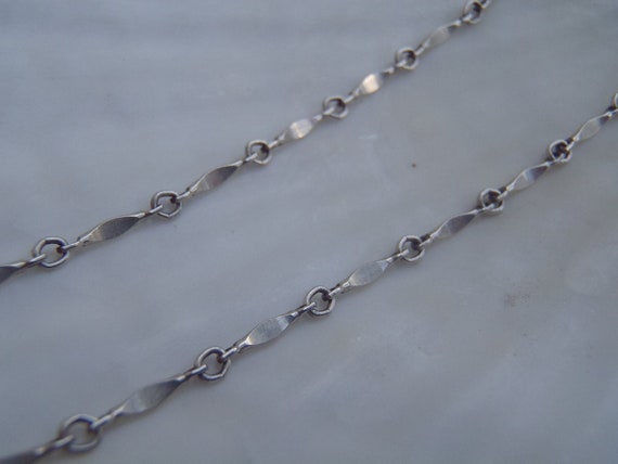 Solid Sterling Silver and Mother of Pearl Necklace - image 4
