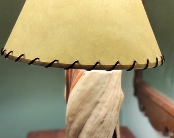 Manzanita log lamp