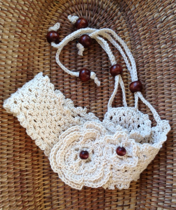 Items similar to Bohemian Crocheted Headband on Etsy