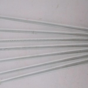 Vintage Glass Swizzle Sticks-Set of Seven, Stirrers, Barware, Drink Mixers
