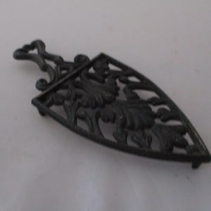 Vintage Wrought Iron Hot Plate or Trivet, Kitchenware, Tableware, Decor