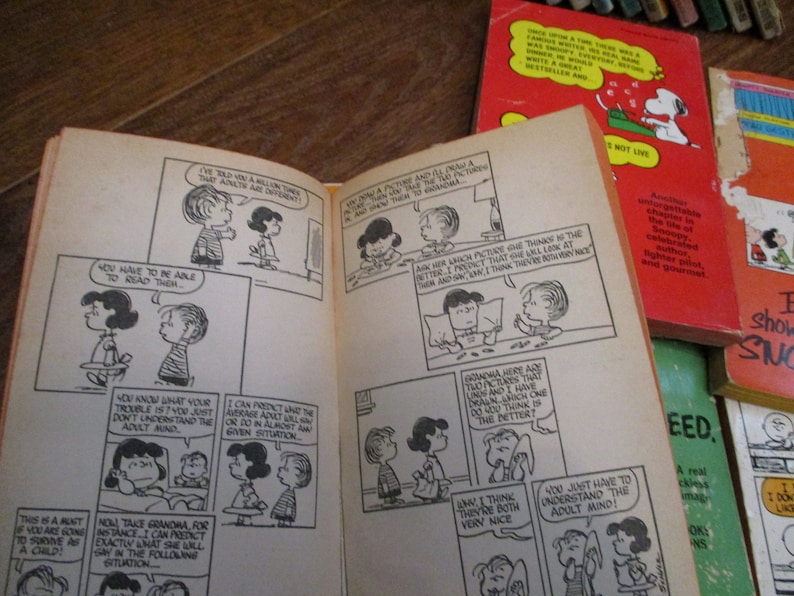 Charlie Brown Paperback Books-Each One Sold Separately, Snoopy, Schultz, Comic, Fiction, Cartoon image 4