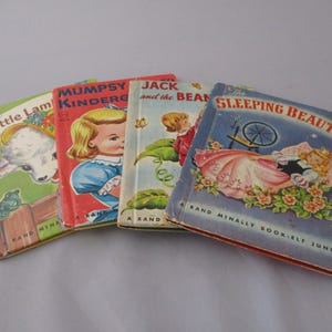 Vintage Hard Cover Children&#39;s Story Books-Assortment of Four