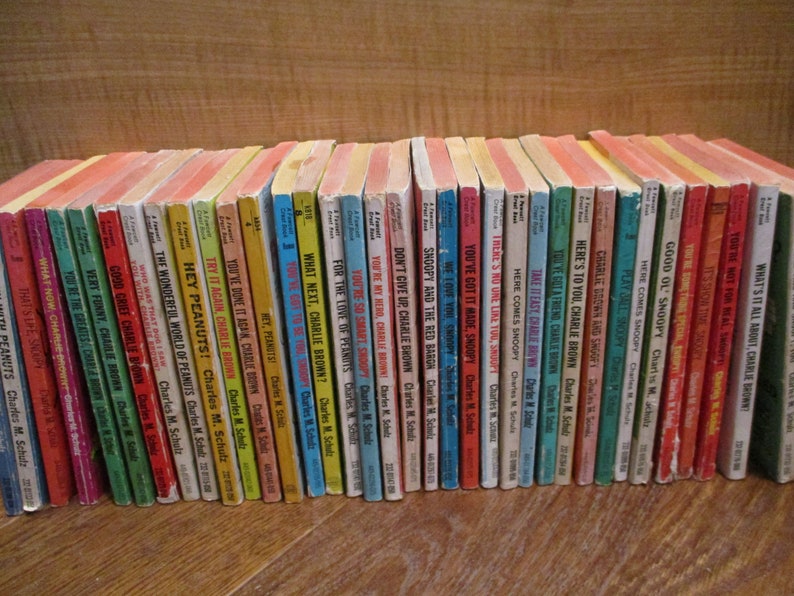 Charlie Brown Paperback Books-Each One Sold Separately, Snoopy, Schultz, Comic, Fiction, Cartoon image 1