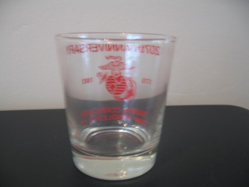 CA From 1982 Camp Pendleton Vintage 207th Anniversary Glass; Marine Corps Base