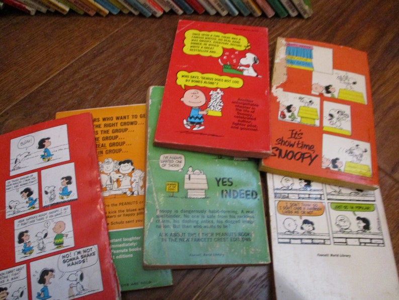 Charlie Brown Paperback Books-Each One Sold Separately, Snoopy, Schultz, Comic, Fiction, Cartoon image 3