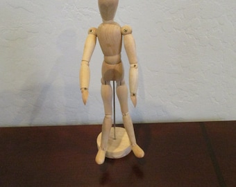 Wooden Mannequin Which is Jointed & Articulated, Doll, Art