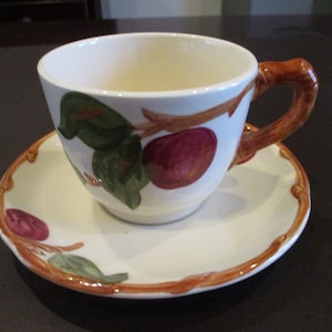 Vintage Franciscan Ware Apple Pattern Cup & Saucer, Dining, Tableware, Drinkware