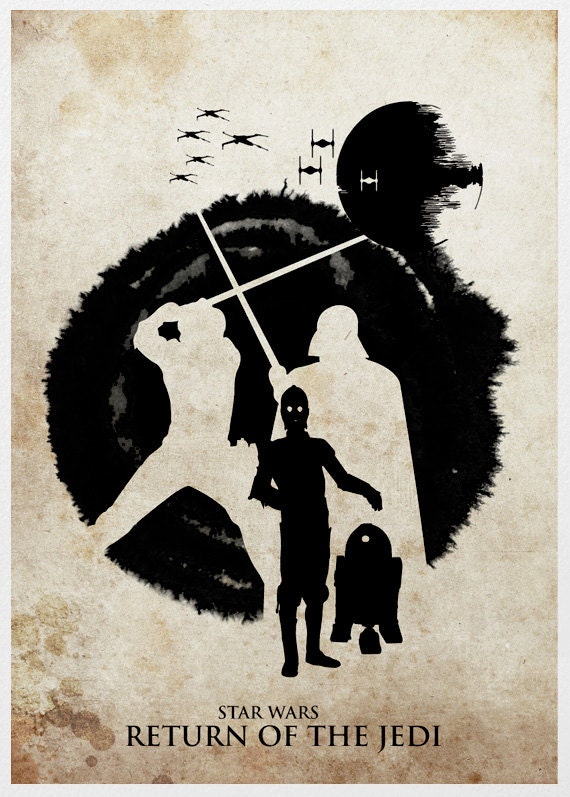 ziekte Besmettelijk Medisch wangedrag Star Wars Episode VI: Return of the Jedi Movie Poster Print - Etsy