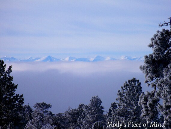 Mountain Photo Mountain Decor Snowy Mountain Photo Colorado Etsy