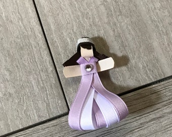 Sofia the First Inspired Princess Ribbon Sculpture Hair Clip