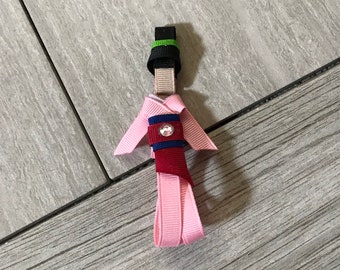Mulan Inspired Princess Ribbon Sculpture Hair Clip