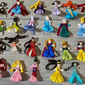 Princess Inspired Ribbon Sculpture Hair Clip Set You Choose 10