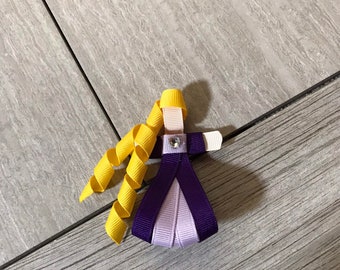 Rapunzel Inspired Princess Ribbon Sculpture Hair Clip