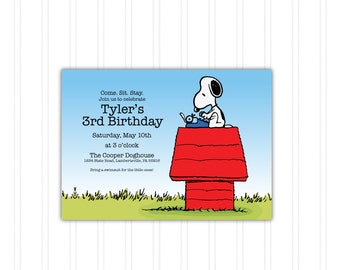 Snoopy Place Card Etsy