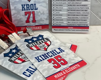 Sports Badge Rosters • Tournament Badges • Roster Badges • PRINTED and ASSEMBLED