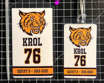 Sports Bag Tags • Sports Gifts • Large 3.25 x 5.75 • PRINTED & Laminated