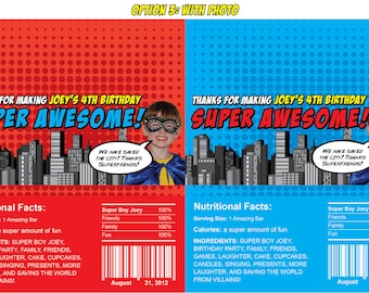 Superhero Candy Bar Wrappers • Printable