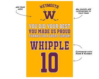 Custom Sports Gift Bag Labels: End-of-Season, Tournament (PRINTABLE)