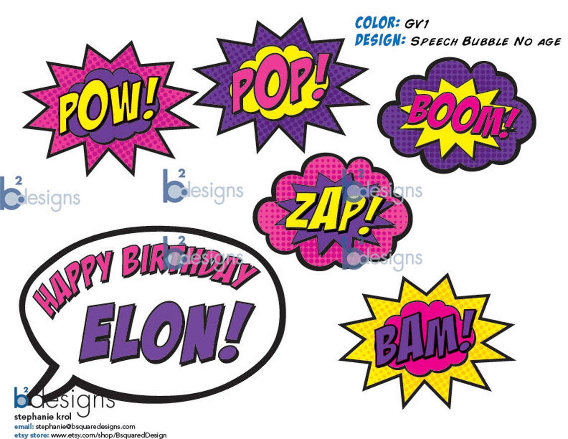 Superhero Cake Topper PRINTABLE - Etsy