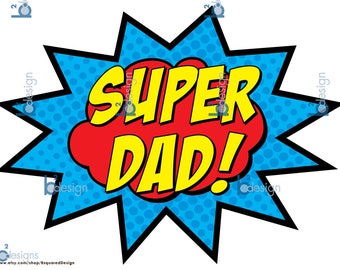 Super Dad Signs • 45 x 60 cm • SOFORTIGER DOWNLOAD
