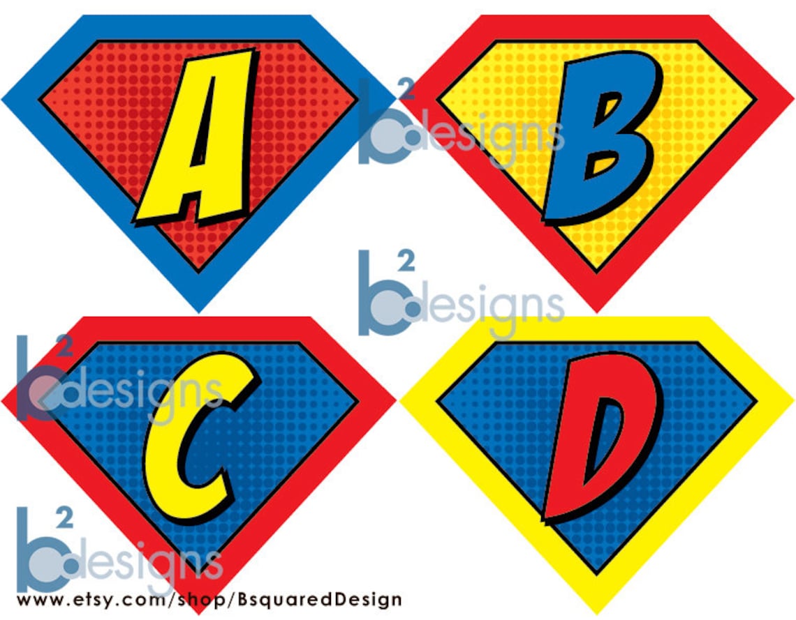 Superhelden-Symbole zum Ausdrucken | Etsy