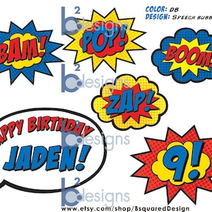 Superhero Cake Topper PRINTABLE