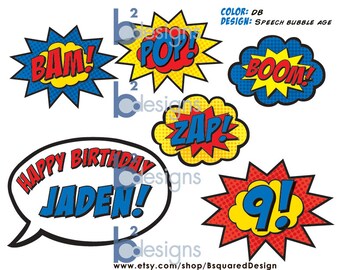 Superhero Cake Topper PRINTABLE