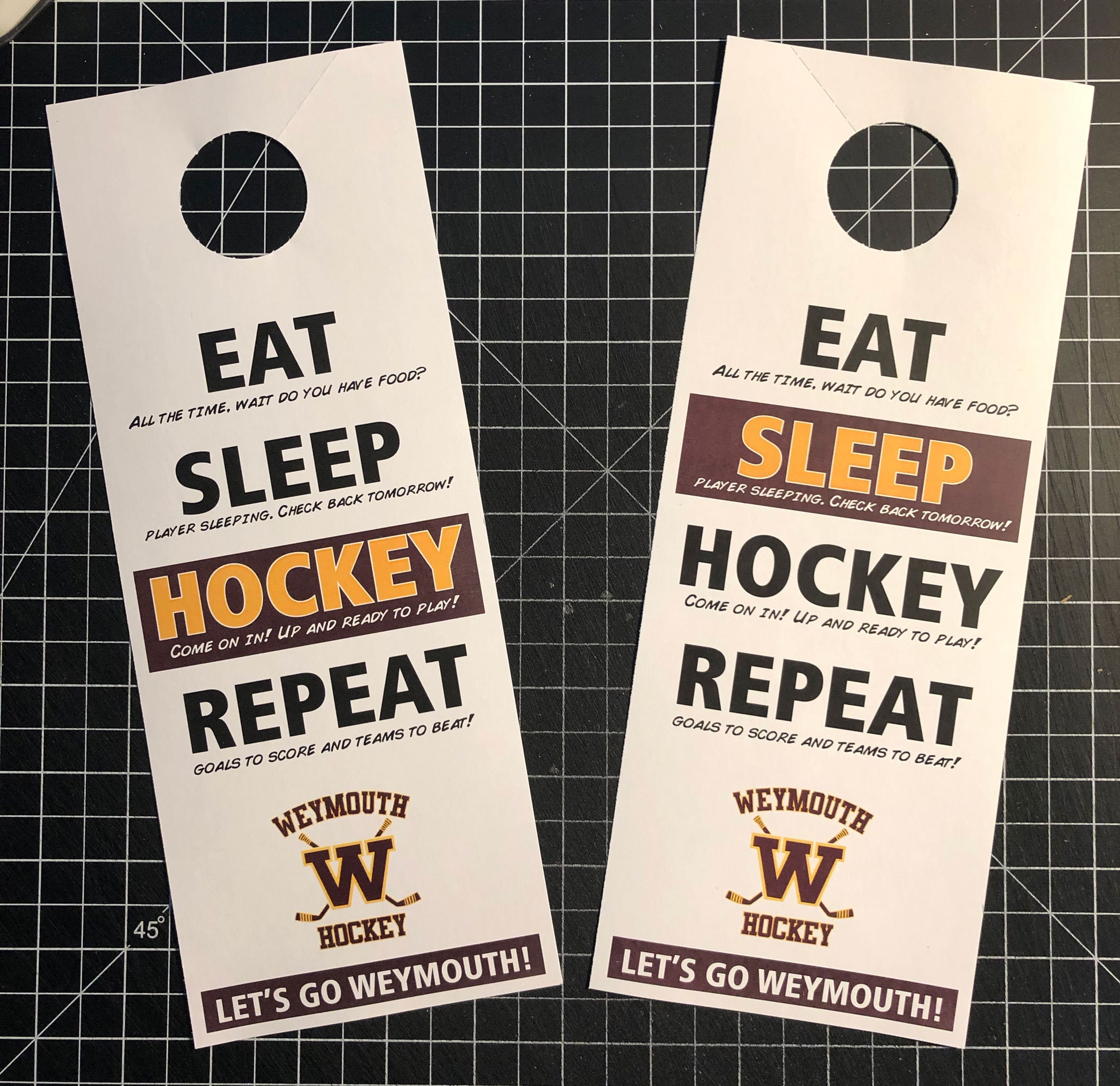 Sports Tournament Door Hangers Door Hangers PRINTED Etsy Canada