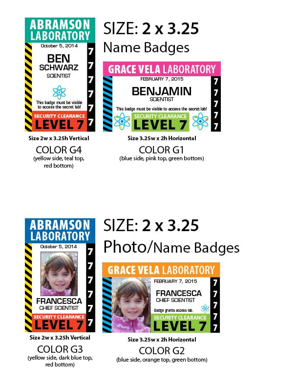 Scientist Badge Option 1 PRINTABLE - Etsy