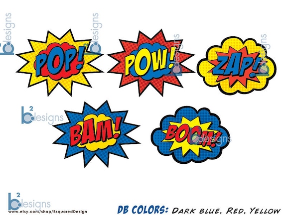 Pow Bam Superhero Signs u2022 Boom Pow u2022 14 Page Signs u2022 PC pow-bam-superhero-signs-u2022-boom-pow-u2022-14-page-signs-u2022-pc