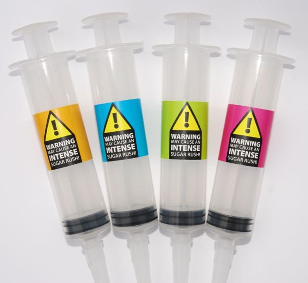 Jello Shot Syringe Science Birthday Labels and Containers Etsy
