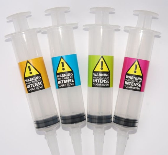 Jello Shot Syringe Science Birthday Labels and Containers Etsy Canada