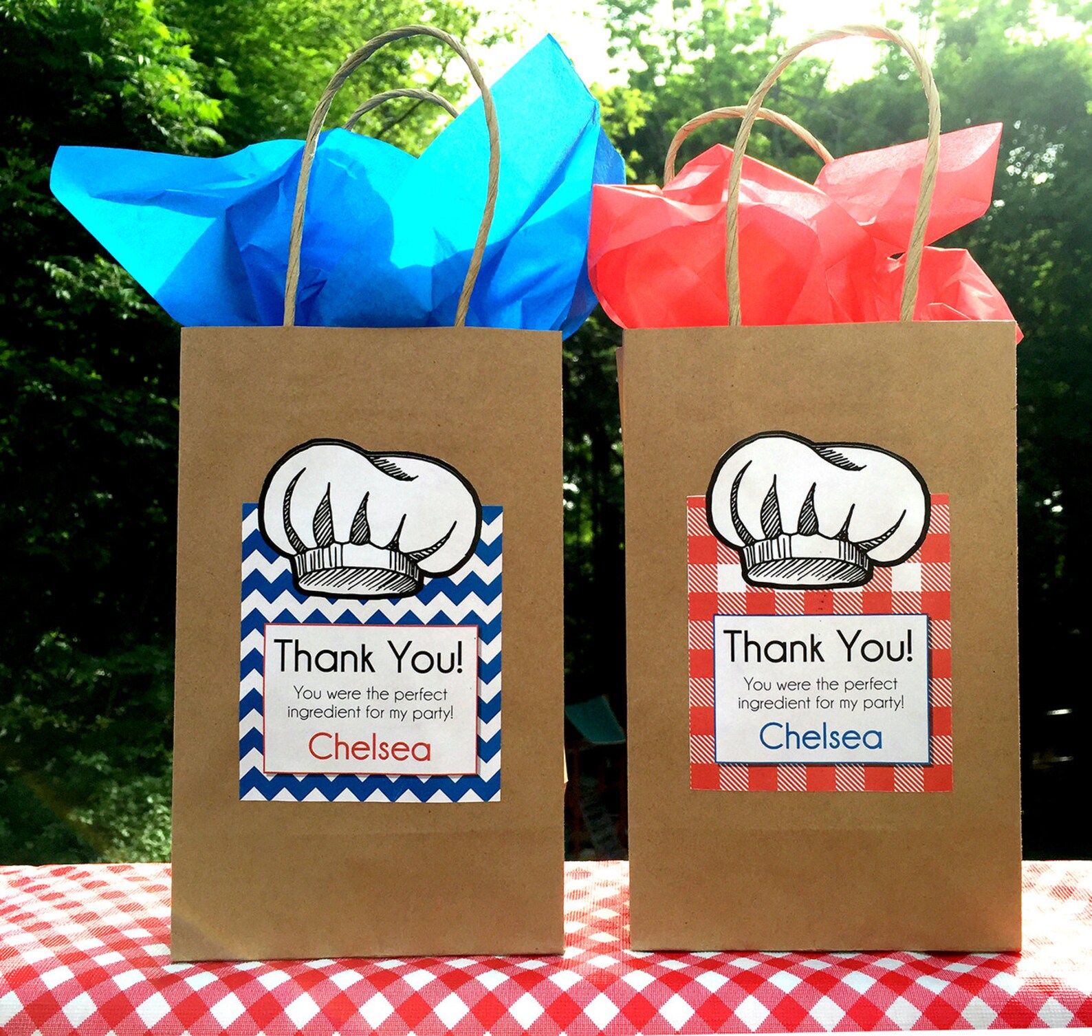 Cooking Gift Bags WITH Labels Gift Bag size 5 1/2 x 3 Etsy