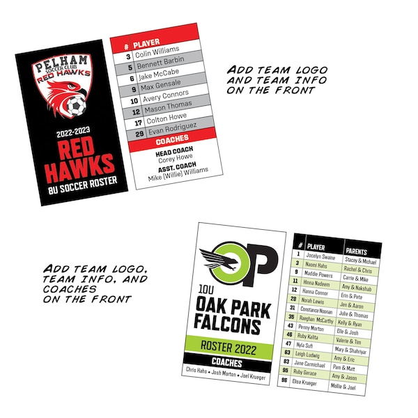 Team Roster Lanyard Soccer Etsy