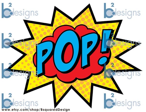 Superhero Party Signs Boom, Pow, Zap, Bam, Pop 11 X 17 PC Color INSTANT  DOWNLOAD - Etsy Denmark