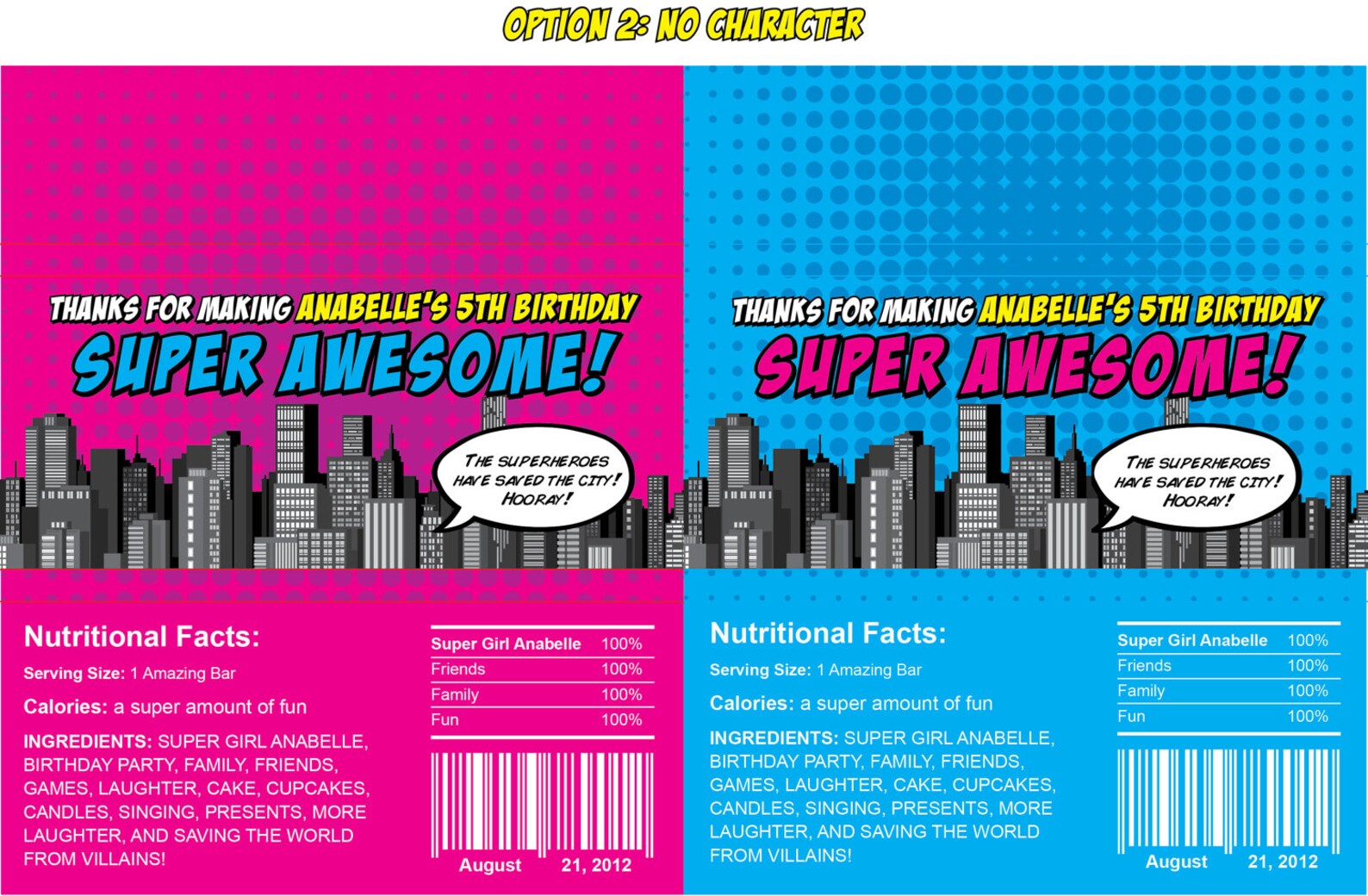 Superhero Candy Bar Wrappers Printable - Etsy