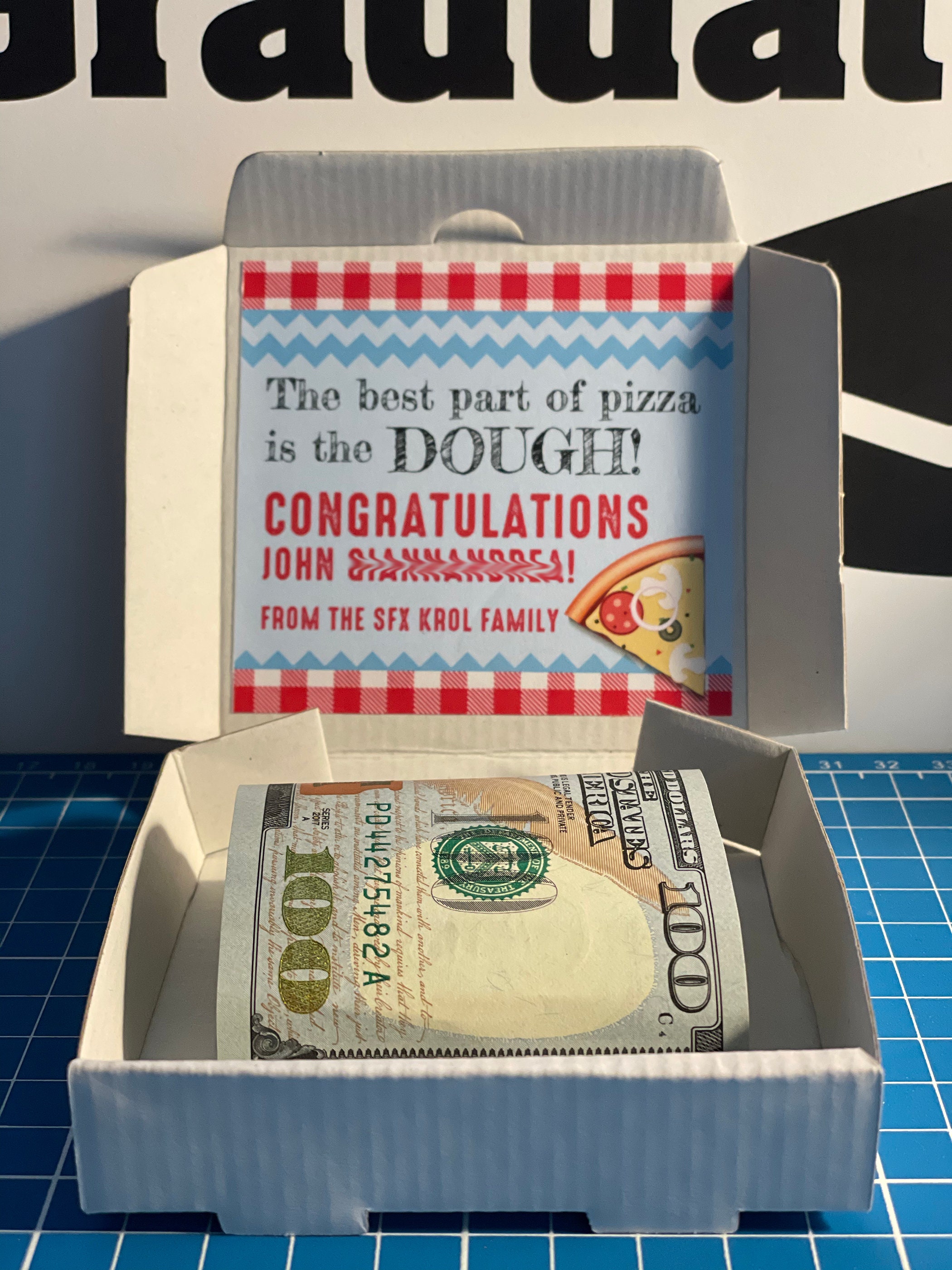 Pizza Box Graduate Gift graduate Gift Pizza Box large Etsy