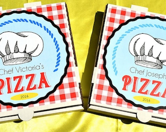 Pizza Box Sticker Only • 8 x 8 • PRINTED