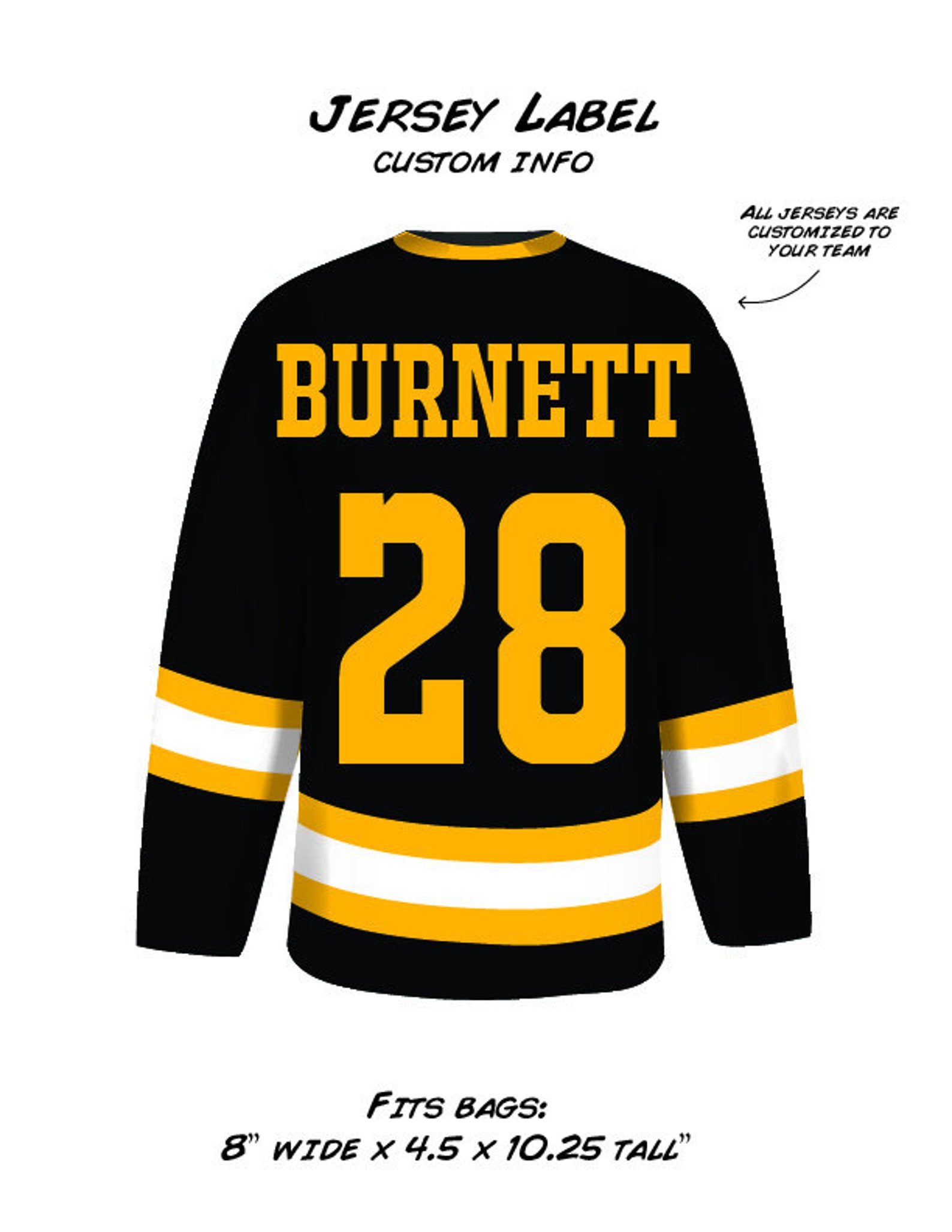 Sports Gift Bags 8 X 10 Endofseason Gift Bag Labels Etsy