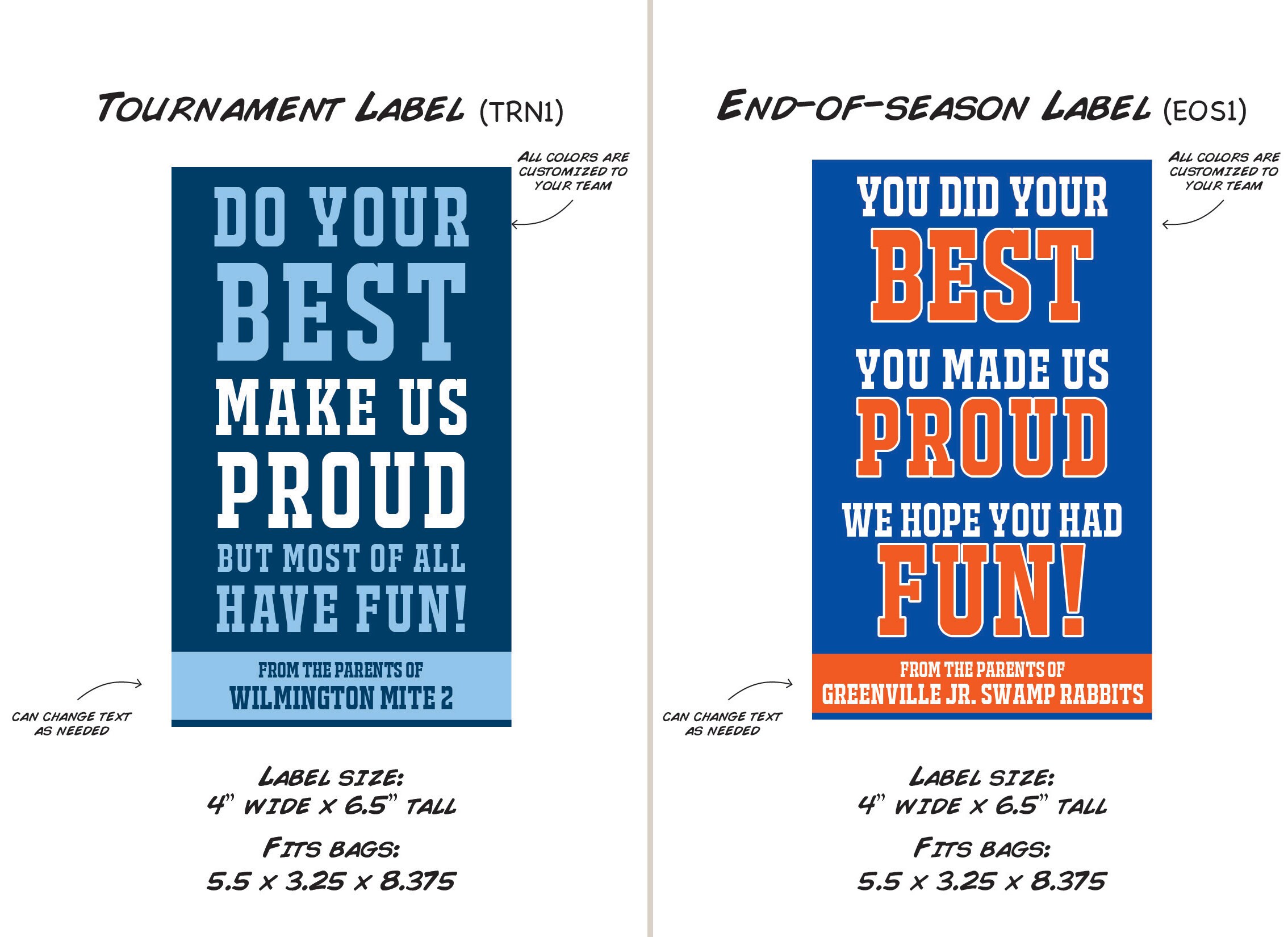 Sports Gift Bags Tournament End of Season Gift Bag Etsy Canada