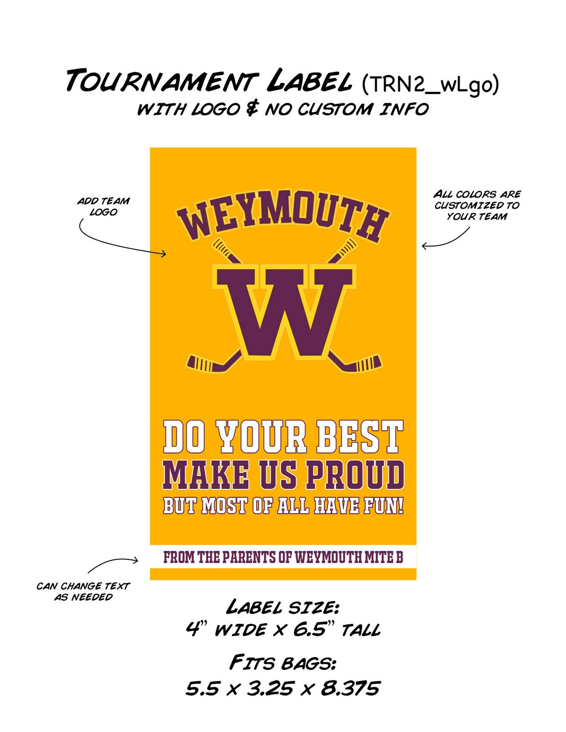 Sports Gift bags Tournament End of Season Gift Bag Etsy