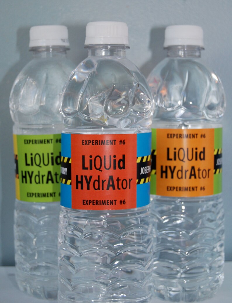 Scientist Waterbottle Labels Printable image 5