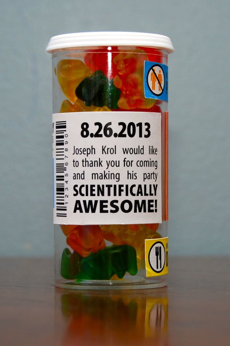 Science Party Favors Prescription for Good Times Candy Etsy
