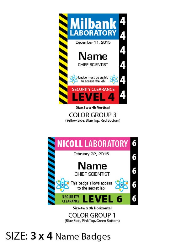 Scientist Badge Option 1 PRINTABLE - Etsy