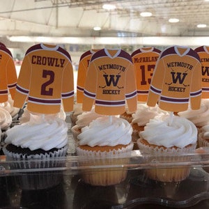 Hockey Cupcake Toppers