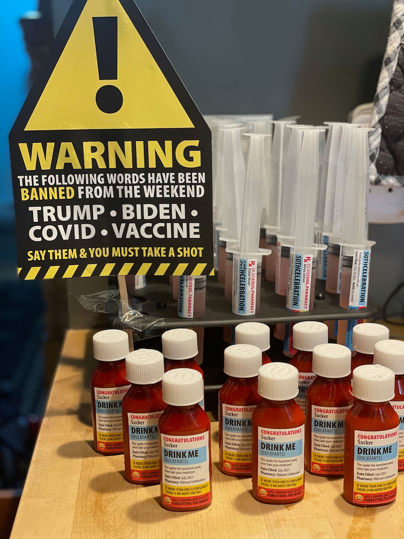 Prescription Jello Shot Syringe Labels and Containers Etsy