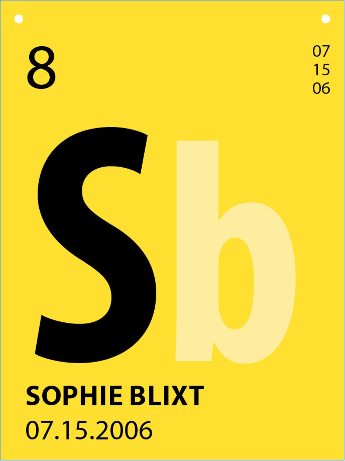 Periodic Table Banner Happy Birthday Name Science Party - Etsy