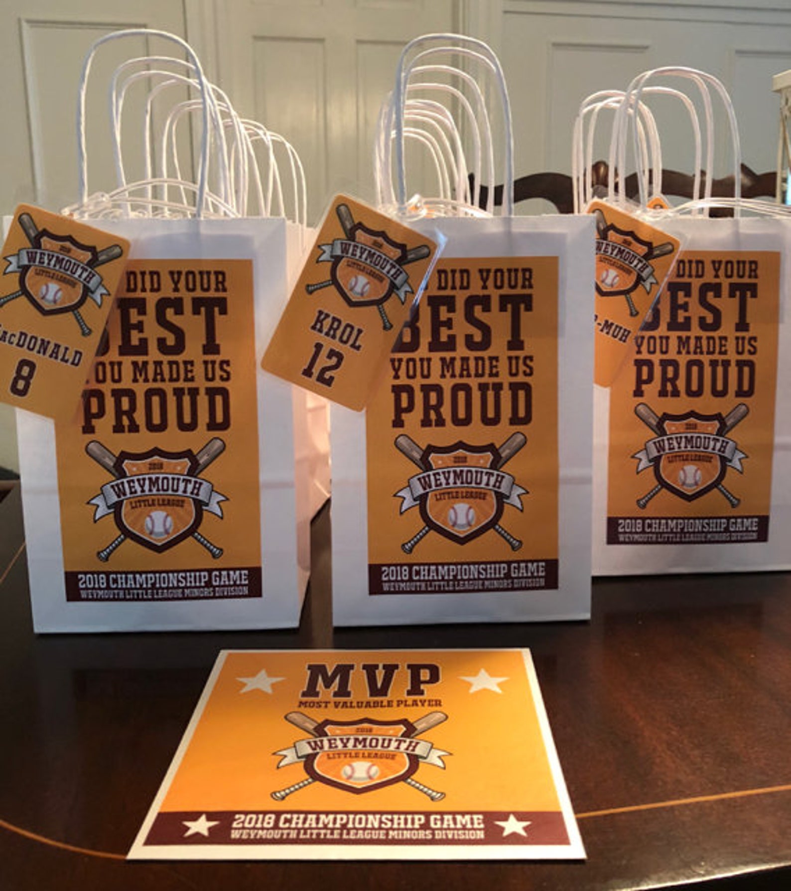Sports Gift Bags Tournament End of Season Gift Bag Etsy Canada